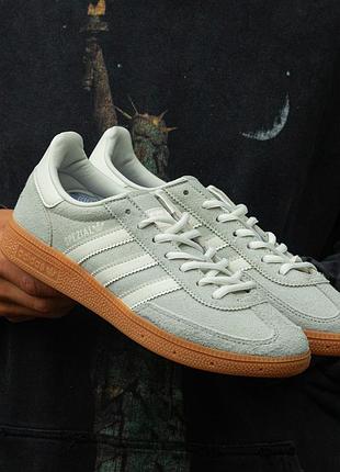 Мужские кроссовки adidas spezial grey white suede 40-41