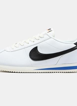 Мужские кроссовки nike cortez white black 40-45