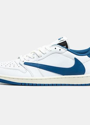 Чоловічі кросівки nike air jorgan 1 low x travis scott x fragment 40-41-42-43-44
