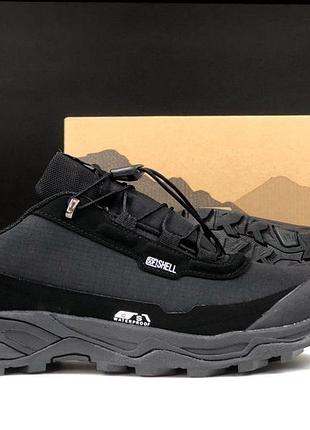 Мужские черные термо кроссовки salomon soft shell, мужские зимние спортивные термо кроссовки саломон 43