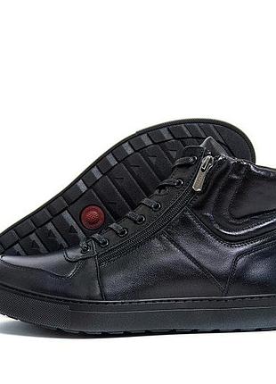 Мужские черные зимние кроссовки zg black exclusive new, зимние мужские кроссовки из кожи, кроссовки на меху 41, 27