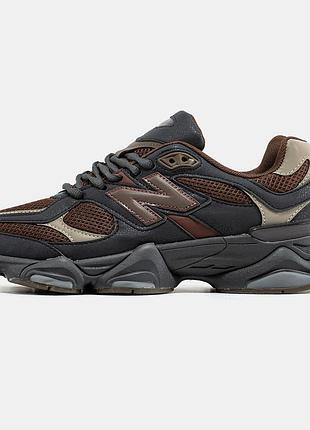 Женские кроссовки new balance 9060 black brown 36-37-38-39-40-41