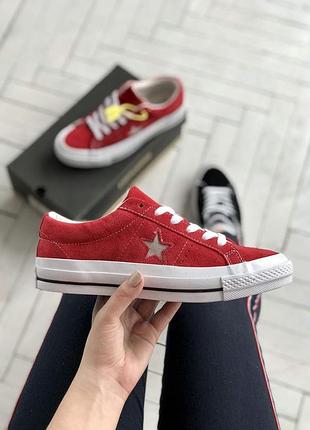Жіночі кеді converse all stars red 36-37
