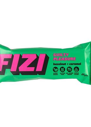 Fizi fizi guilty pleasure bar (45 g, hazelnut + caramel)