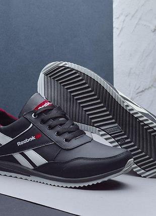 Мужские кожаные кроссовки reebok, мужские весенние кроссовки весна осень, кожаные кроссовки для мужчин 43