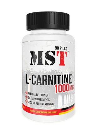 L-карнитин mst l-carnitine 1000 90 pills | для энергии