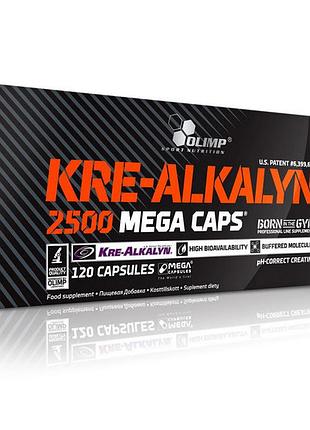 Креатин olimp kre-alkalyn 2500 120 caps | для силы и выносливости
