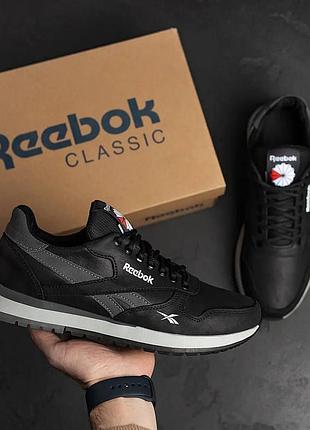 Кожаные классические мужские кроссовки reebok, мужские кроссовки весна лето, кожаная обувь для мужчин 44