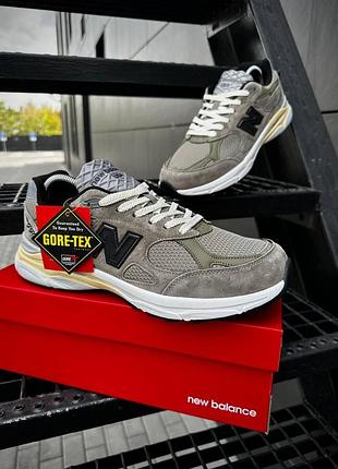 Мужские зимние термо кроссовки new balance usa, замшевые мужские кроссовки с мембраной, мужская зимняя замшевая термо обувь 44