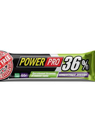 Протеиновый батончик power pro power pro 36% sugar free 60 г орех | полезный перекус