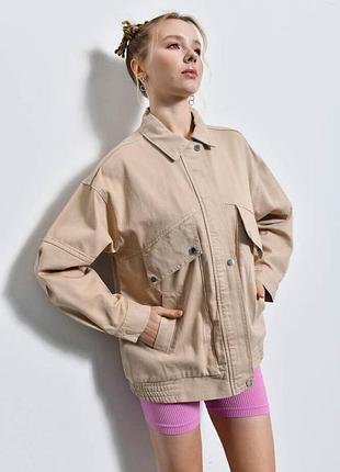 Пиджак veto jeans vt2458*72 женск. светло/коричневый m (187 993)