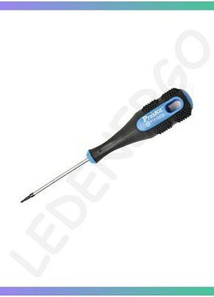 Викрутка зіркоподібна torx pro'skit t15h для ремонту електроніки та побутових приладів