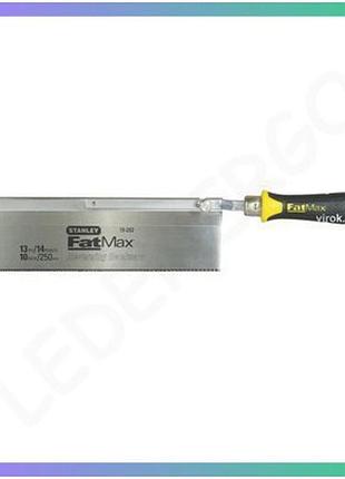 Ножівка чистовідрізна реверсивна stanley fatmax 250 мм 13 зубів для деревини та металу