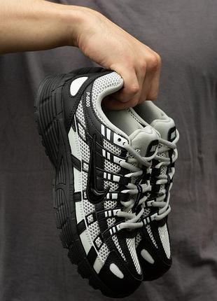 Мужские кроссовки nike p-6000 black grey 41-44