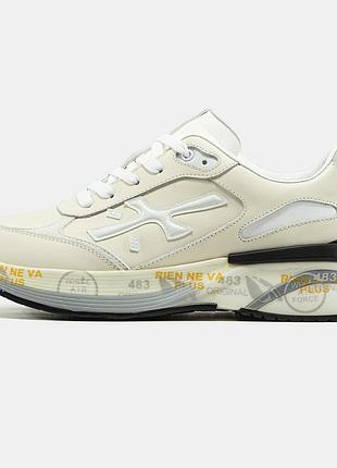 Чоловічі кросівки premiata moerun beige grey 40-41-42-43-44-45