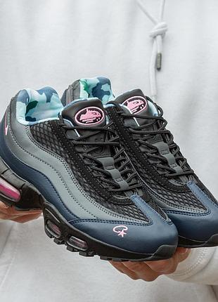 Мужские кроссовки nike air max 95 sp corteiz pink 42-43-44-45