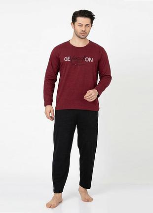 Пижама мужская хлопок с34660 xxl