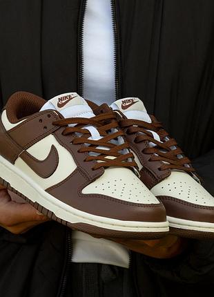 Мужские кроссовки nike sb dunk white brown 40-41-43-44-45