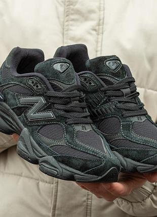 Мужские кроссовки new balance 9060 black suede 40-41-42-43-44-45