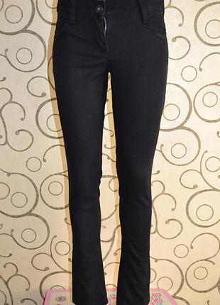 Штаны джинсы next черные прямые slim р.6 р.xs р.40-42