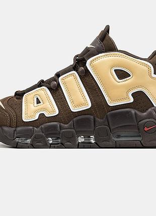 Мужские кроссовки nike air more uptempo brown beige 41-42-44-45