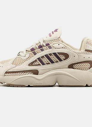 Жіночі кросівки adidas ozmillen beige brown 37-38-40