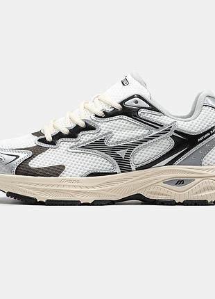 Мужские кроссовки mizuno racer s white black 40-41-42-43-44-45