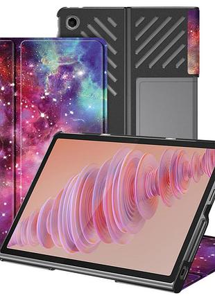 Чехол книжка для планшета lenovo tab plus tb-351 fu космос