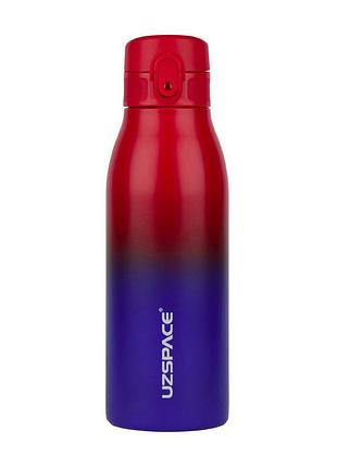 Пляшка uzspace iron gradient 600 мл red/blue | вода