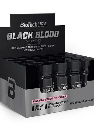 Энергетик biotech black blood shot 20x60 мл lemonade | для энергии