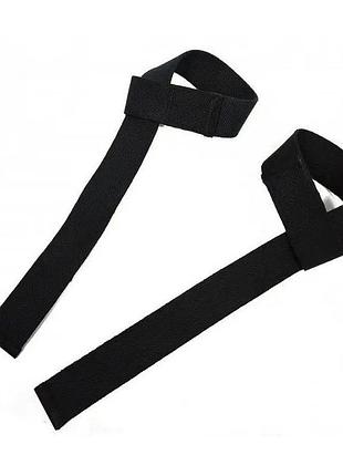 Лямки для тяги nosorog lifting straps black для силових тренувань