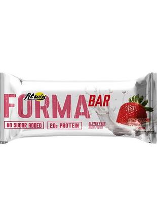 Протеиновый батончик fitwin forma bar 60 г strawberry yoghurt | полезный перекус