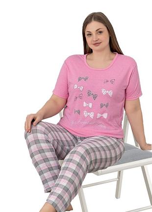 Пижама женская штаны и футболка u6856 2xl