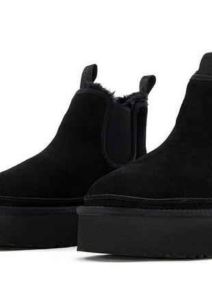 Черевики ugg chelsea platform ginger black чорні