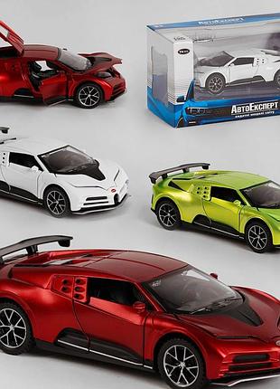 Машинка buggati тк - 7100 металопластик, 1:32, свет, звук, инерция