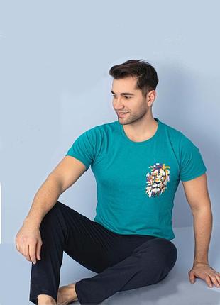 Пижама мужская штаны и футболка p964 xxl