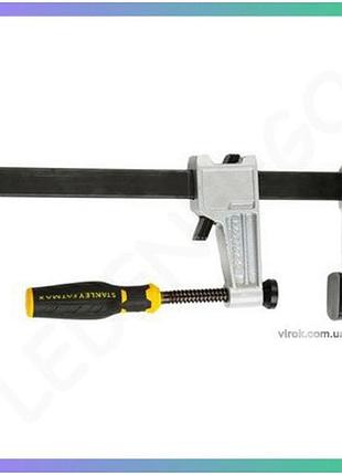 Струбцина f-подібна stanley fatmax 200 мм сила стиску 645 кг затискач для дерева та металу