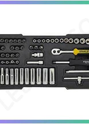 Набір інструментів stanley 1/4" 60 шт для ремонту і обслуговування автомобілів та побуту