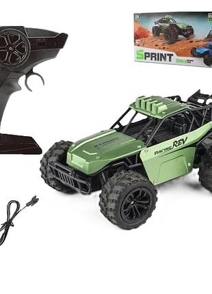 Машинка внедорожник багги на радиоуправлении racing zipp toys sprint 30км зеленый