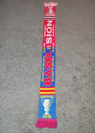 Футбольный шарф basel vs sion cup final 2015