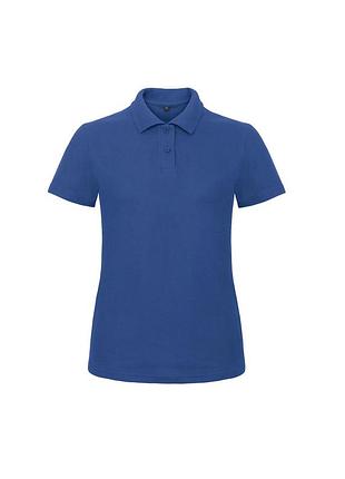 Тенниска поло женская b&c id.001 синий, xl