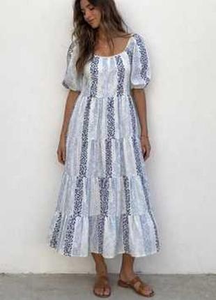 Хлопковое платье от zara