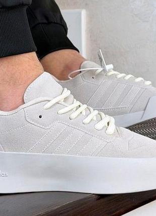 Мужские летние кроссовки adidas, мужские кроссовки на белой подошве, мужские летняя обувь адидас 44