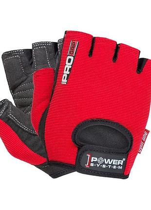 Перчатки для фитнеса power system pro grip gloves 2250rd red xl | для тренировок и защиты рук