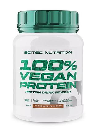 Scitec nutrition 100% vegan protein (1 kg, chocolate)