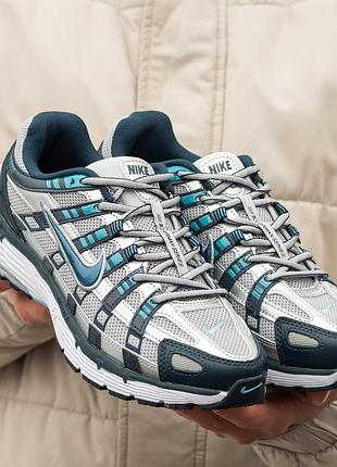 Мужские кроссовки nike p-6000 grey blue 40-43-44-45