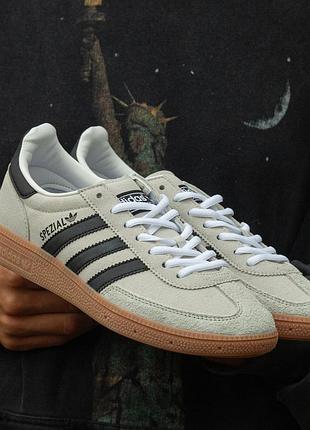 Мужские кроссовки adidas spezial grey black suede 40-41