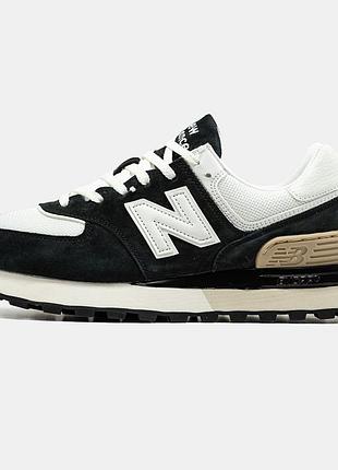 Мужские кроссовки new balance 574 legacy black white 40-41-42-45