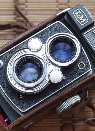 Среднеформатный фотоаппарат yashica mat lm yashinon 80mm 3.5