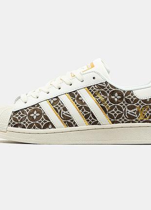 Мужские кроссовки adidas superstar x louis vuitton 40-42-44